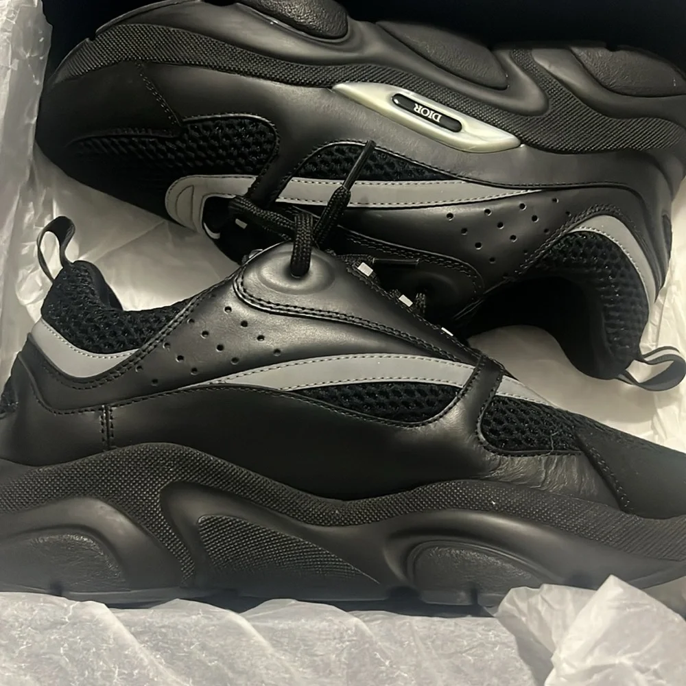 B22 Dior Size 42/9 black reflective - Picture 4 of 8